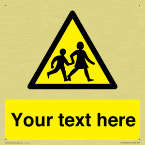 Custom Warning children Sign